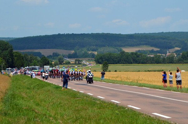 Le passage du Tour de France à Courcelles