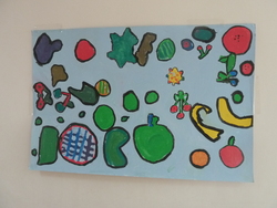 Exposición "Salade de fruits" en el colegio. 