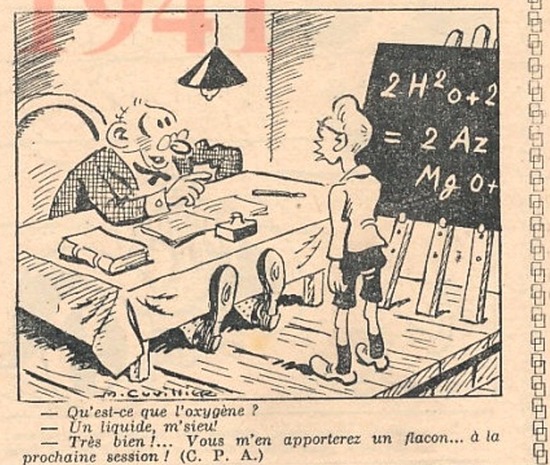 Du droit des écoliers à la paresse 19/19 (Dessins 1940 et s.)