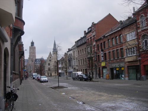 Kerkstraat (Rue de l'Église), après la carnaval