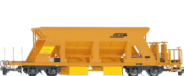 wagon ballast jaune b