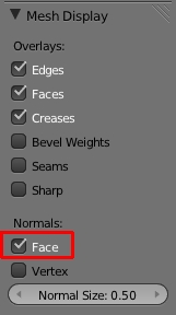 Faire afficher les normales