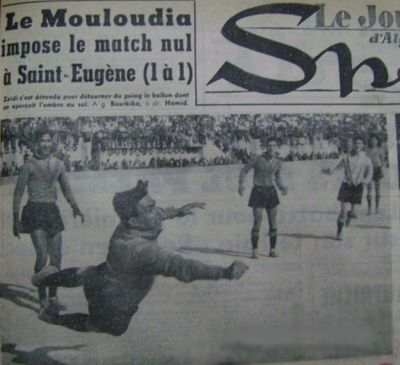 11 Mars1956 MCA-ASSE 1-1 Dernier match du Mouloudia