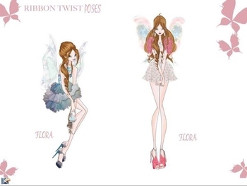 Flora ribbon twiste poes fairy couture