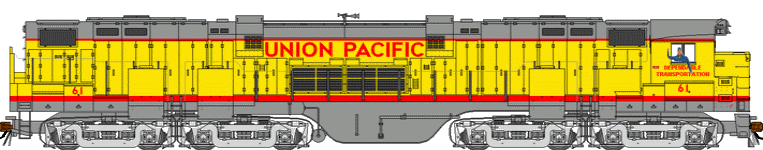 Alco C855 Union pacific A N°61 Trainiax