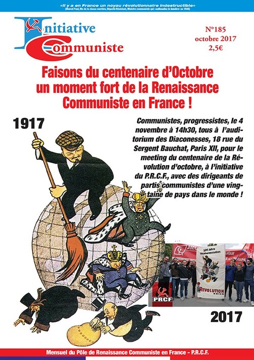 IC n°185. Centenaire de la Révolution d’octobre : tous à Paris le 4 novembre !