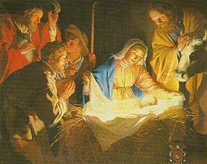 Nativité L'Adoration des Bergers G. Van Honthorst (Musée