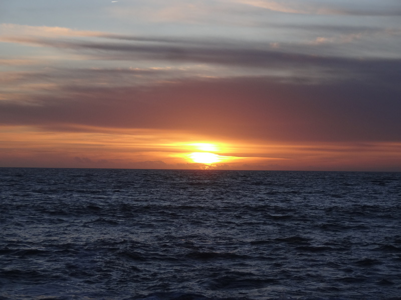 Coucher de soleil entre deux jours de pluie