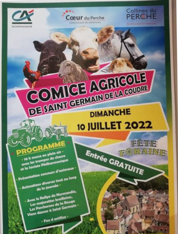 Dimanche 10 juillet, comice à St Germain de la Coudre