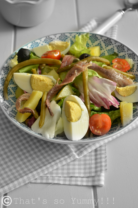 Salade niçoise & Vinaigrette au Balsamique