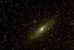 Première prise de vues de la galaxie M31