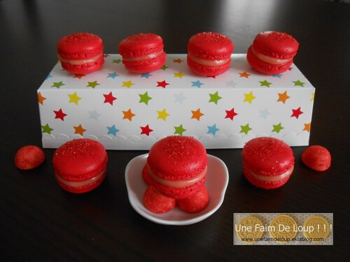 Macarons aux fraises Tagada 