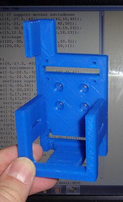 Charriot multi-extrudeuse pour imprimante 3D QU-BD OneUp ou TwoUp