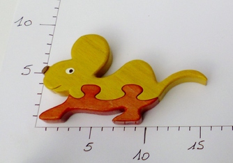 Puzzle Souris mouse wood bois toy jouet enfant child