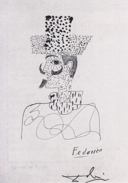 Autoportrait Dédié à Federico Garcia Lorca