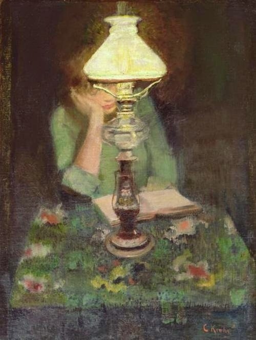 Jeune fille lisant (Christian Krohg. 1852-1925)