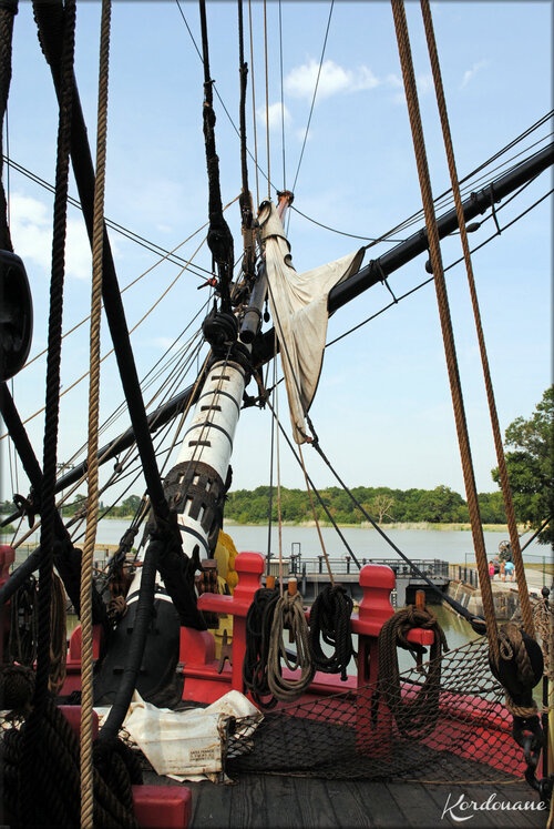 Photos de la mâture de la frégate l'Hermione (Rochefort)