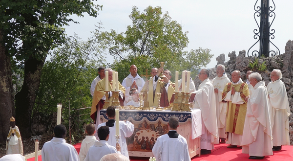 Messe du 15 août à Rocamadour