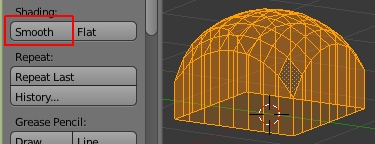 Cliquer le bouton Smooth pour adoucir les surfaces