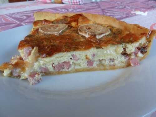 *** Quiche au jambon et au chèvre ***