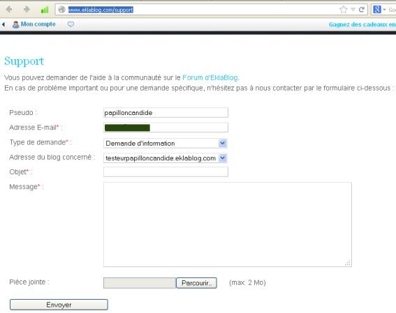 activation du javascript sur Eklablog