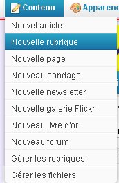 L'adjonction de boutons sur Eklablog