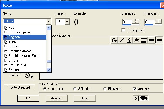 Une bannière avec Paint Shop Pro