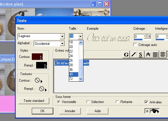 Une bannière avec Paint Shop Pro