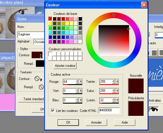 Une bannière avec Paint Shop Pro