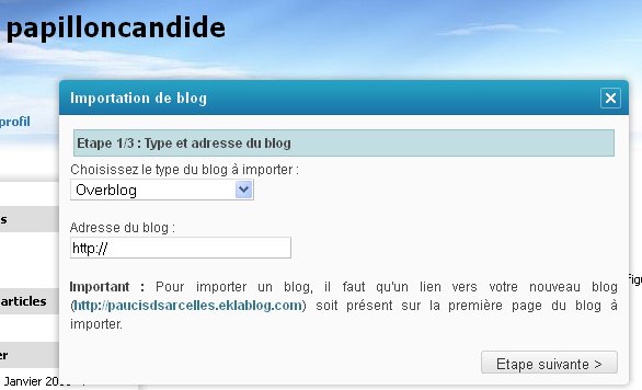 Migration d'Overblog vers Eklablog
