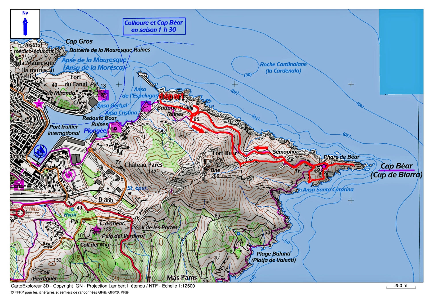 Le Sentier du Cap Béar depuis Port-Vendres (Anse de l'Espelugas) - Mes  belles randonnées expliquées