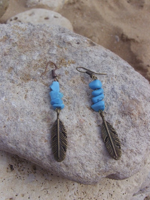 Boucles d'oreilles country