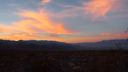 Sunset on Death Valley, from our campground
