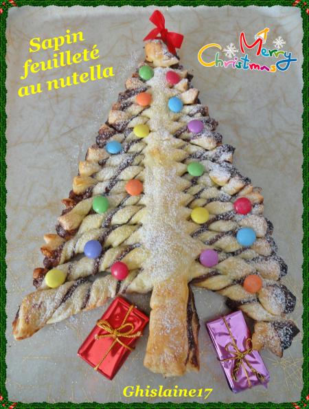 Sapin feuilleté au nutella