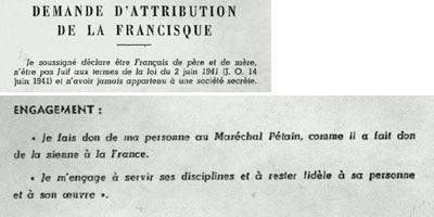 Mitterrand et la francisque