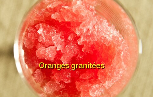 Oranges granitées