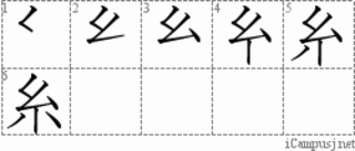 Stroke Order Diagram