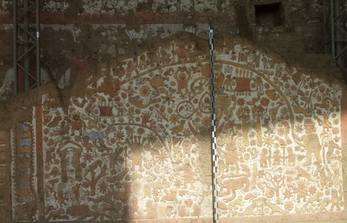 La huaca de la Luna (près de Trijillo, nord du Pérou)