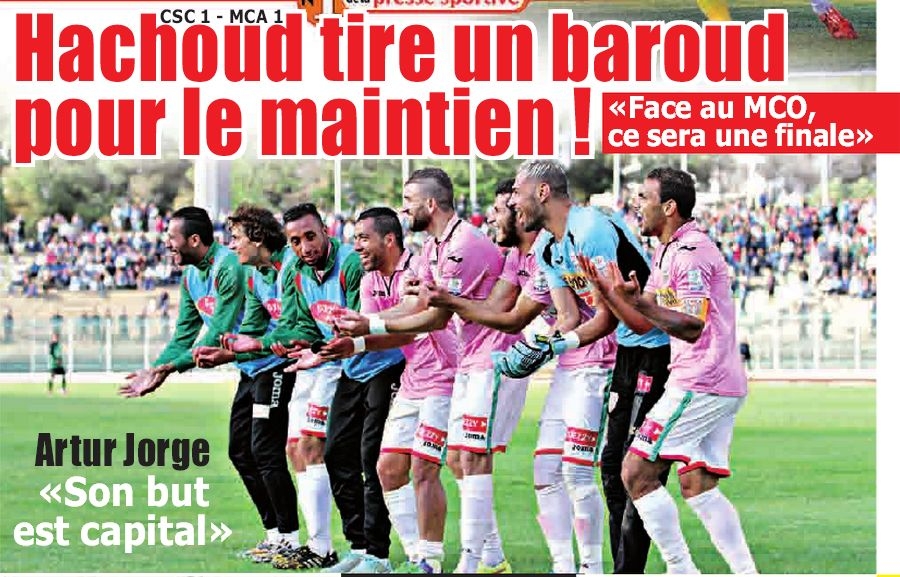 samedi 16.05.2015 à constantine CSC-MCA 1-1