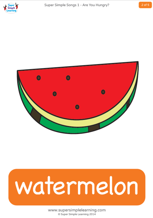 Watermelon is red