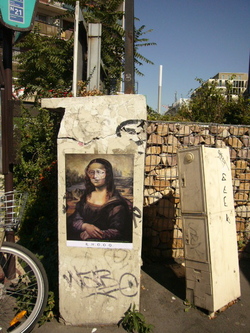 Collage de la Joconde à Paris