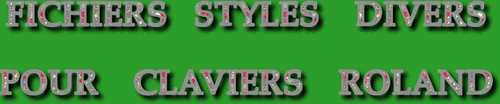 STYLES DIVERS CLAVIERS ROLAND SÉRIE 9434