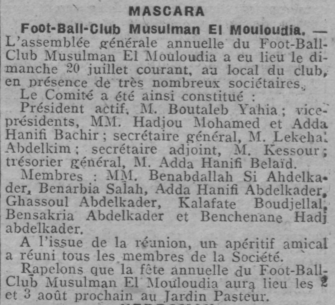 Football Club Musulman El Mouloudia Mascara