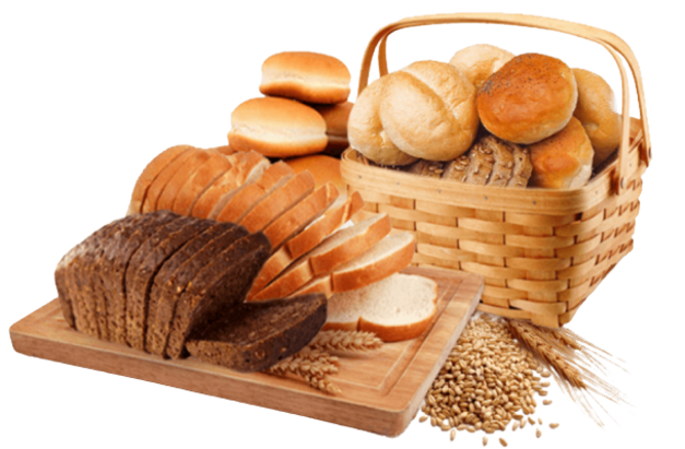 Panier d'assortiment de pains.