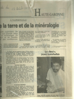 Club géologie le Béryl Tournefeuille 1988