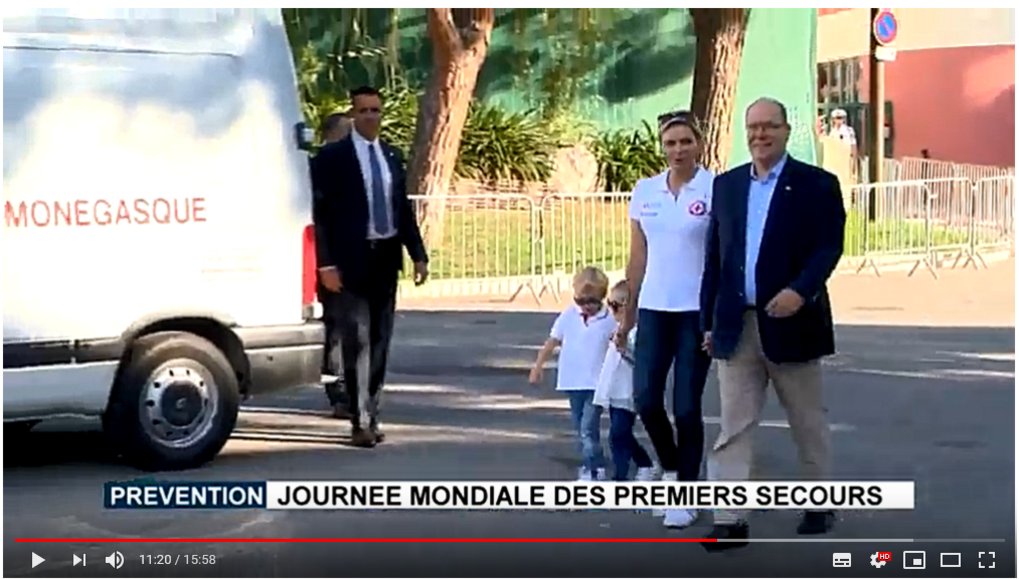 Croix Rouge Monegasque porte ouverte septembre 2018 avec la famille princière