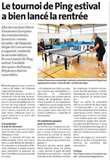 Entraineurs - Ping Pong et Tennis de Table