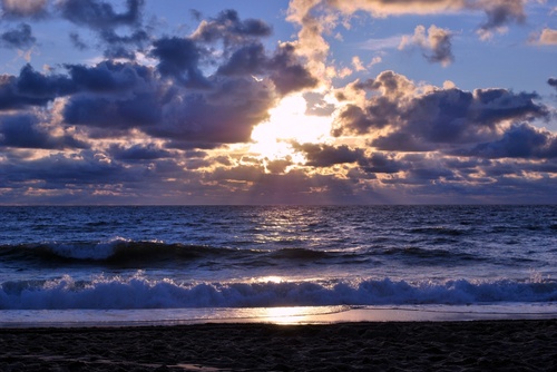 nuage et coucher de soleil