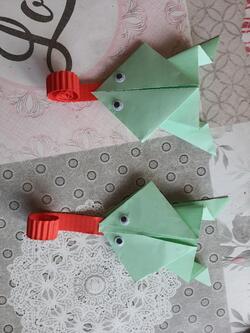 défi origami grenouille