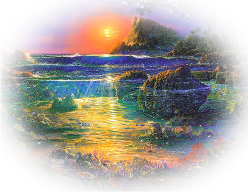 Paysage coucher de soleil / 4